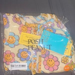NWT POSH PEANUT FLOWER POWER RUFFLED FOOTIE ZIPPERED ONE PIECE